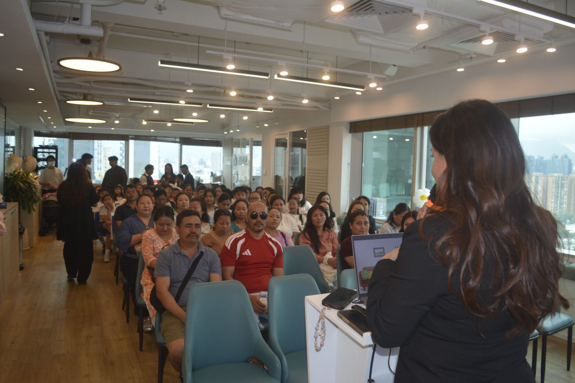 Ms. Relina welcoming our Excel Family.
